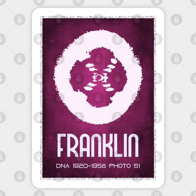 Rosalind Franklin Photo 51 DNA Crystallisation Sticker by labstud